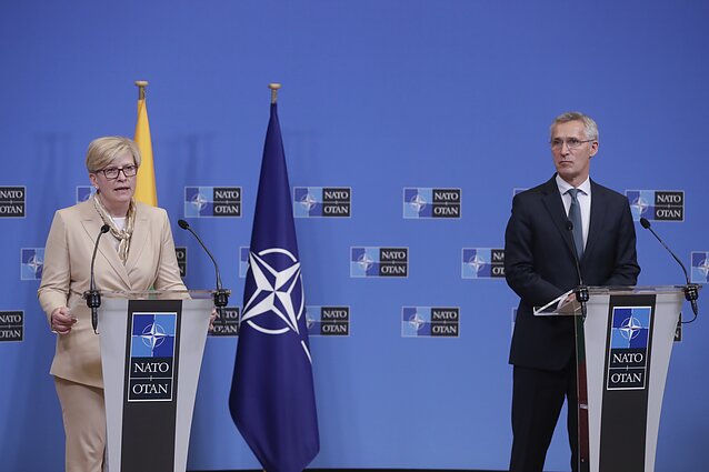 Ingrida Šimonytė and Jens Stoltenberg