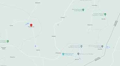 Деревня Пшеводув на карте