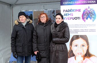 Cistinės fibrozės dienos minėjimas ir akcija Vilniuje