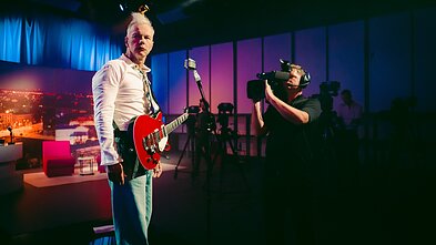 Kristijono Ribaičio klipo filmavimo akimirka - aktorius Andrius Kaniava