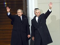 G. W. Bush in Vilnius in 2002