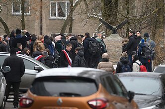 Odsłonięcie pomnika bohatera Szymona Konarskiego w Wilnie