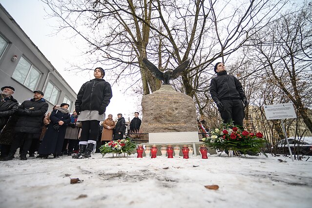 Odsłonięcie pomnika bohatera Szymona Konarskiego w Wilnie
