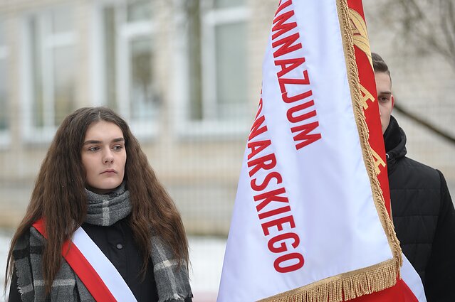 Odsłonięcie pomnika bohatera Szymona Konarskiego w Wilnie