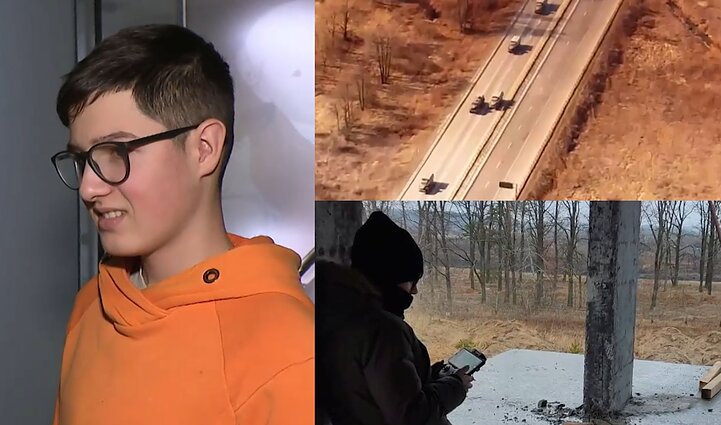 Judančią rusų karinę koloną dronu užfiksavęs 15-metis ukrainietis: kitas su tokiais įgūdžiais būtų padaręs tą patį