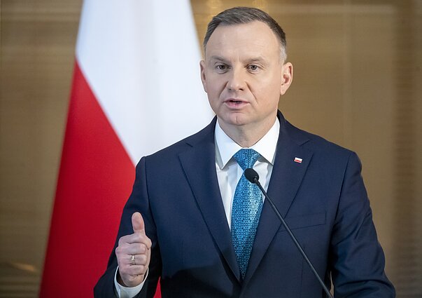Raginimai įvesti naujas sankcijas Rusijai: pasak Lenkijos prezidento, saugi Europa – tai Europa be Rusijos