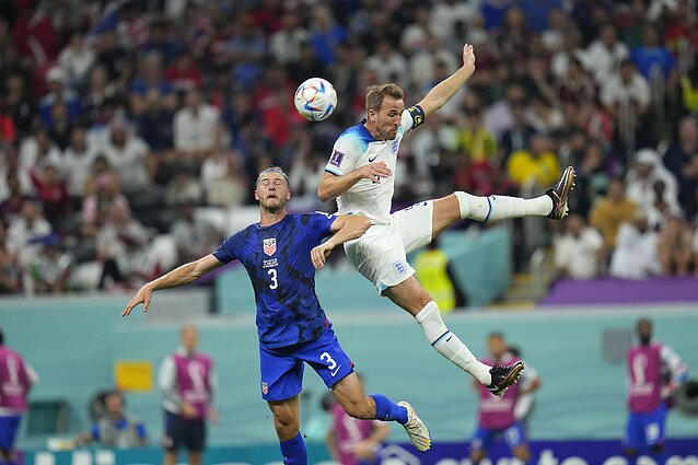 FIFA pasaulio futbolo čempionatas. Gražiausi pirmo kėlinio epizodai rungtynėse tarp Anglijos ir JAV