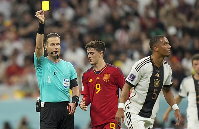 FIFA pasaulio futbolo čempionatas. Komentatorius po pirmojo Ispanijos ir Vokietijos kėlinio: matėme kokybišką abiejų komandų žaidimą