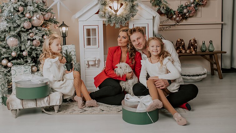 Justinas Lapatinskas su šeima