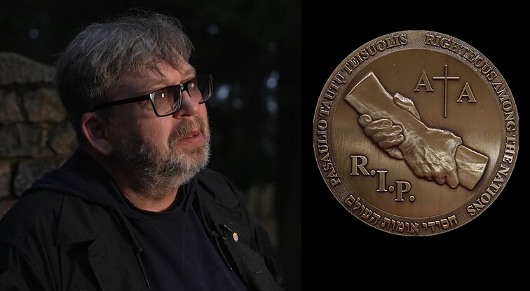 Menora. Atminimo ženklus ant žydų gelbėtojų antkapių tvirtinantis Tauras: jie gelbėjo ne žydus, o visą žmogiškumą