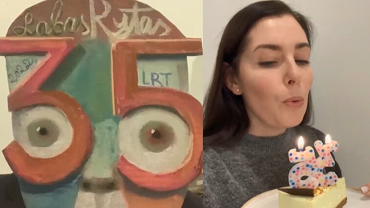 35-ojo gimtadienio proga laidai „Labas rytas, Lietuva“ – sveikinimai nuo Vilniaus iki Talino: Daugėlaitė užpūtė ir torto žvakutes