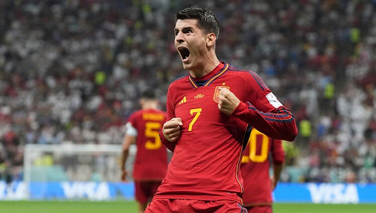 Ispanijos rinktinė veržiasi į priekį: Alvaro Morata pelno savo trečiąjį įvartį pasaulio čempionate