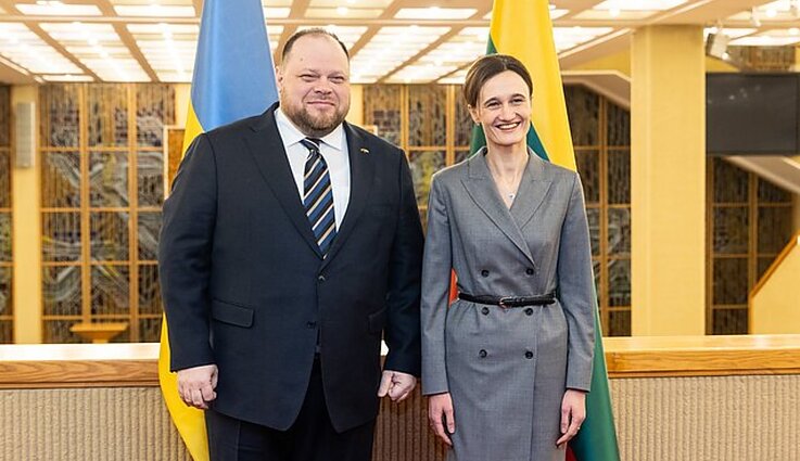Svarbi valanda. Ukrainos parlamento vadovas dėkoja Lietuvai: tragiška istorija sustiprino ir ukrainiečius, ir lietuvius