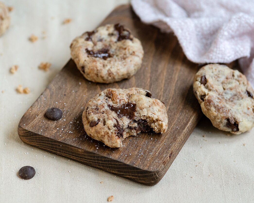 Sausainiai su šokolado gabalėliais