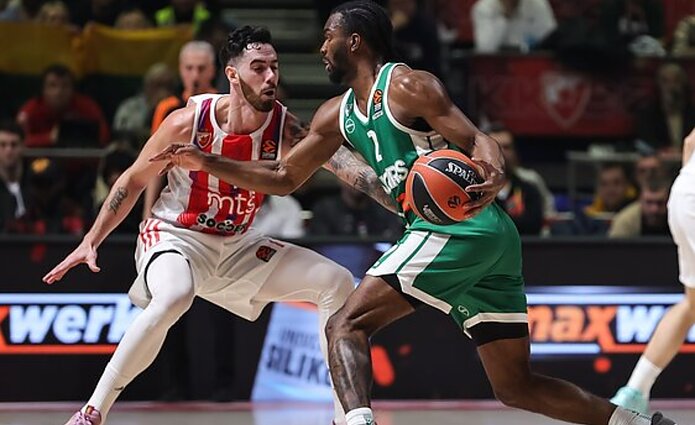 Eurolyga per LRT. „Žalgiris“ nesgubėjo išsilaikyti pirmaujančių vaidmenyje – nusileido „Crvena Zvezda“ ekipai