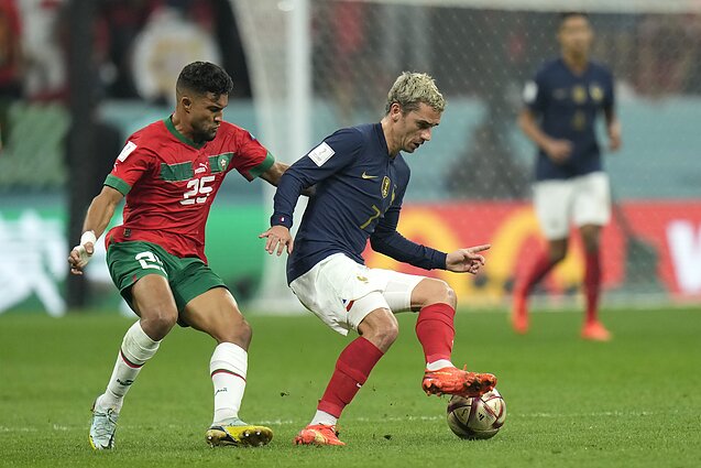 FIFA pasaulio futbolo čempionatas. Pusfinalis. Prancūzija – Marokas