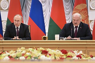 Владимир Путин и Александр Лукашенко