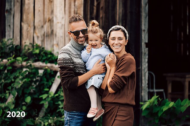 Linas Adomaitis su šeima 2020-aisiais