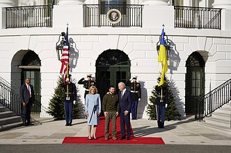 Volodymyras Zelenskis, Joe Bidenas ir Jill Biden