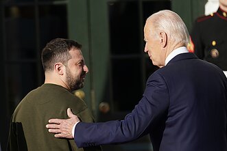 Volodymyras Zelenskis ir Joe Bidenas