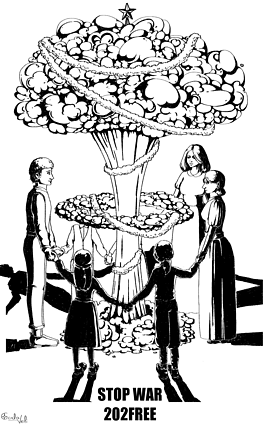 War-themed Christmas cards