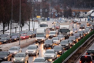 Rush hour in Vilnius