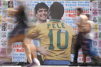 Diego Maradona ir Pele