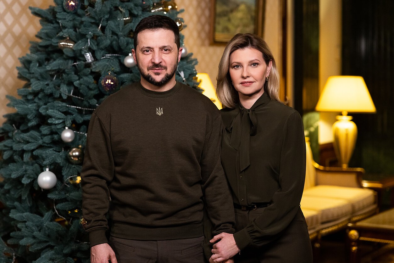 Volodymyras Zelenskis ir Olena Zelenska