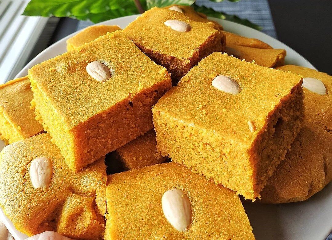 Augalinis libanietiškas sfouf pyragas