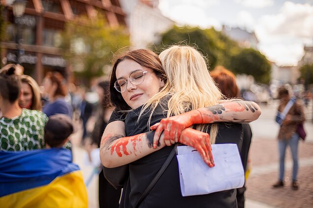 Акция в поддержку Украины Акция в поддержку Украины