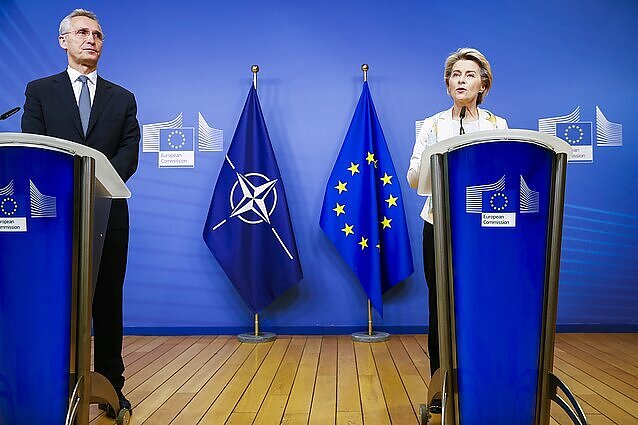 Žinios. Rusijos grėsmių akivaizdoje NATO ir ES žada aukštesnio lygmens bendradarbiavimą