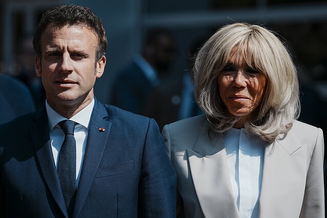  Emmanuelis ir Brigitte Macronai