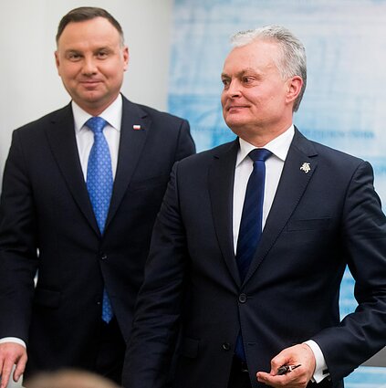 Gitanas Nausėda i Andrzej Duda