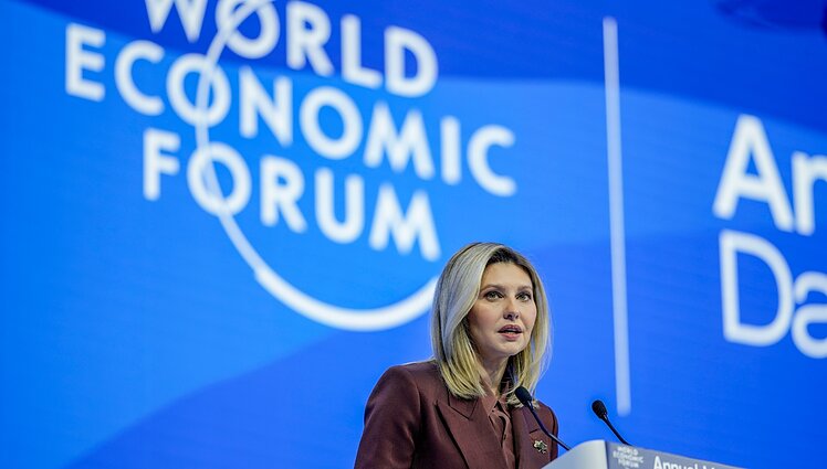 Pasaulio ekonomikos forume kalbą sakiusi Zelenska: visi jūs galite daryti įtaką, bet ne visi tuo pasinaudojate