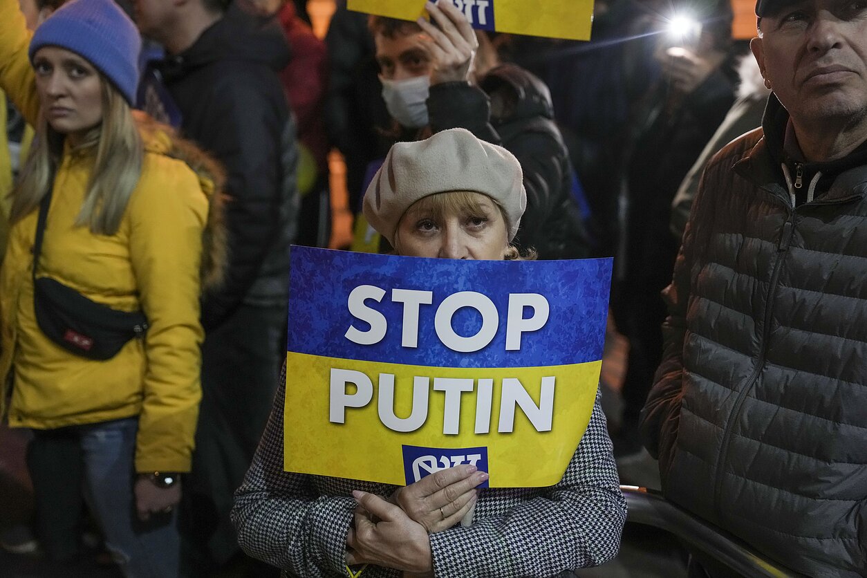 Protests against Russia's war in Ukraine (associative image) Protests against Russia's war in Ukraine (associative image)