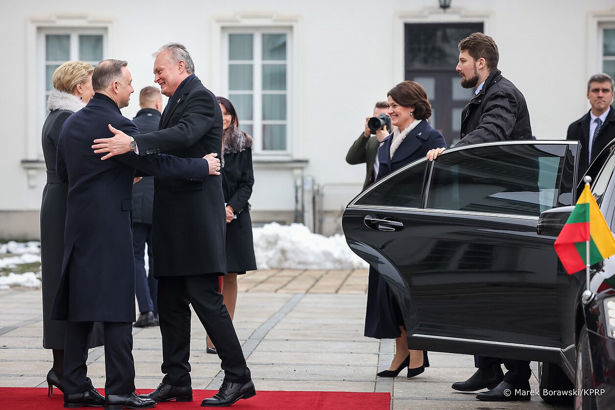Gitanas Nausėda w Warszawie