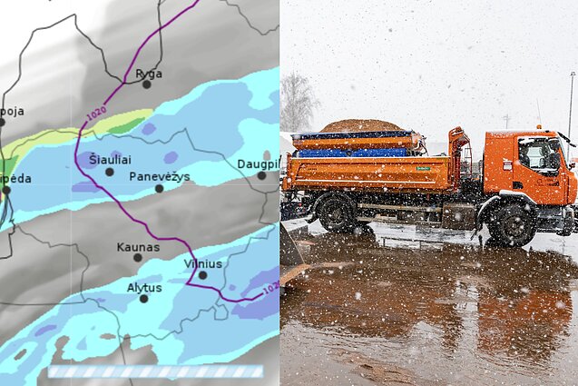 Netrukus vėl užklups žiemiški orai