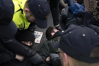Klimato aktyvistų protestas Nyderlanduose Klimato aktyvistų protestas Nyderlanduose