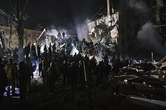 Rusijos karas prieš Ukrainą. Rusų raketa smogė gyvenamiesiems namams Kramatorske