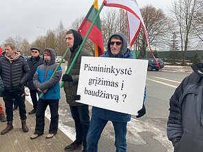 Pienininkai protestuoja visoje Lietuvoje Pienininkai protestuoja visoje Lietuvoje