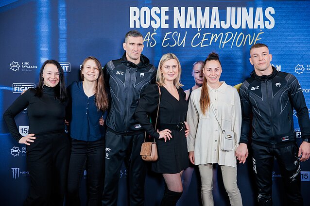 Filmo „Rose Namajunas: aš esu čempionė“ išankstinės premjeros svečiai