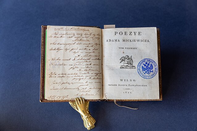 Tomik poezji Mickiewicza, pierwsze wydanie