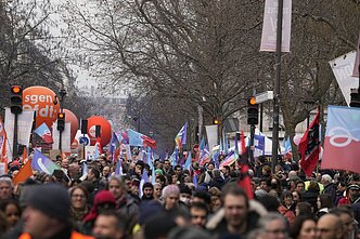 Prancūzijoje vėl vyksta protestai prieš pensijų reformą
