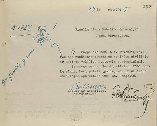 Jono Noreikos pasirašyti dokumentai Jono Noreikos pasirašyti dokumentai