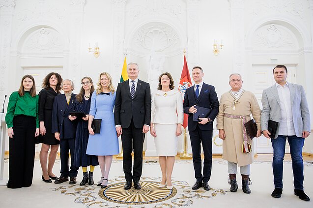 Prezidentūroje įteiktos Nacionalinės premijos