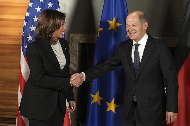 Harris: jei Putino ataka bus sėkminga, kitos šalys gali būti padrąsintos sekti tokiu smurto pavyzdžiu