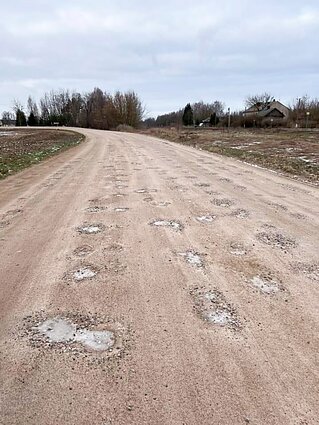 Duobėti žvyrkeliai Duobėti žvyrkeliai