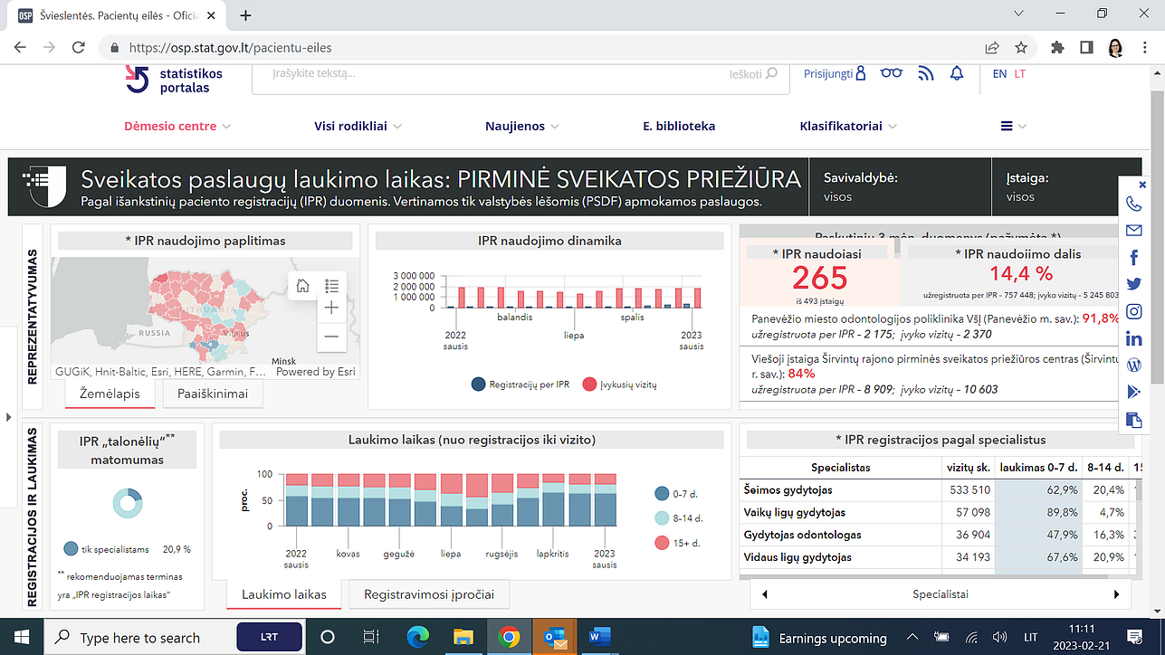 Išankstinės registracijos internete švieslentė