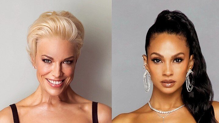 Hannah Waddingham ir Alesha Dixon
