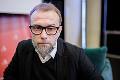 Rytis Zemkauskas. Diskusija „Kultūros frontas. Kultūra kaip galia“. Vilniaus knygų mugė 2023 Rytis Zemkauskas. Diskusija „Kultūros frontas. Kultūra kaip galia“. Vilniaus knygų mugė 2023